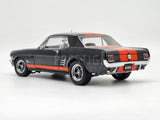 READ Classic Carlectables 1966 Ford Mustang Custom Black / Orange 1:18 Scale Used