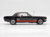 READ Classic Carlectables 1966 Ford Mustang Custom Black / Orange 1:18 Scale Used