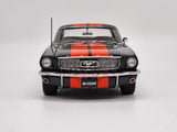 READ Classic Carlectables 1966 Ford Mustang Custom Black / Orange 1:18 Scale Used