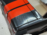 READ Classic Carlectables 1966 Ford Mustang Custom Black / Orange 1:18 Scale Used