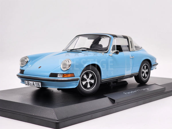 Norev 1973 Porsche 911 S Targa Light Blue 187642 1:18 Scale - New