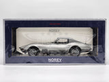 Norev 1969 Chevrolet Corvette C3 Coupe Metallic Silver 189032 1:18 - New