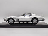 Norev 1969 Chevrolet Corvette C3 Coupe Metallic Silver 189032 1:18 - New