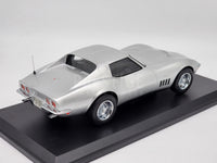 Norev 1969 Chevrolet Corvette C3 Coupe Metallic Silver 189032 1:18 - New