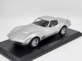 Norev 1969 Chevrolet Corvette C3 Coupe Metallic Silver 189032 1:18 - New