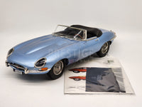 Norev 1962 Jaguar E-Type Roadster Light Blue Metallic Large 1:12 Scale - New