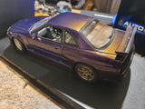 AUTOart Performance 1999 Nissan Skyline R34 GTR Midnight Purple 1:18 Scale Model Car