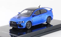 Tarmac Works Mitsubishi Evolution X Final Edition Octane Blue 1:64 Scale Model Car