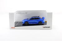 Tarmac Works Mitsubishi Evolution X Final Edition Octane Blue 1:64 Scale Model Car