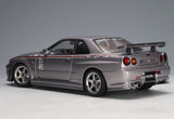 AUTOart Nissan Skyline R34 GTR S-Tune S1 Athlete Silver 1:18 Scale Model Car