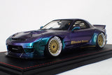 Ignition Model Mazda RX-7 FD3S Rocket Bunny Chameleon & Display Case 1:18 Scale Model Car