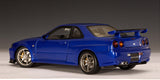 AUTOart Nissan Skyline R34 GTR V-SPEC II Bayside Blue 1:18 Scale Model Car