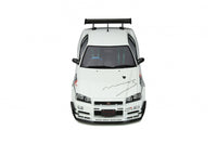 Ottomobile Nissan Skyline GT-R (R34) Mine's White 1:18 Scale Model Car