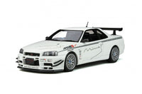 Ottomobile Nissan Skyline GT-R (R34) Mine's White 1:18 Scale Model Car