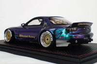 Ignition Model Mazda RX-7 FD3S Rocket Bunny Chameleon & Display Case 1:18 Scale Model Car