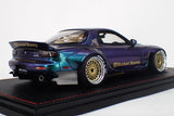 Ignition Model Mazda RX-7 FD3S Rocket Bunny Chameleon & Display Case 1:18 Scale Model Car