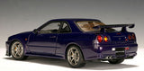 AUTOart Performance 1999 Nissan Skyline R34 GTR Midnight Purple 1:18 Scale Model Car