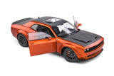 Solido 2020 Dodge Challenger SRT Hellcat Widebody Orange Metallic 1:18 Scale - New